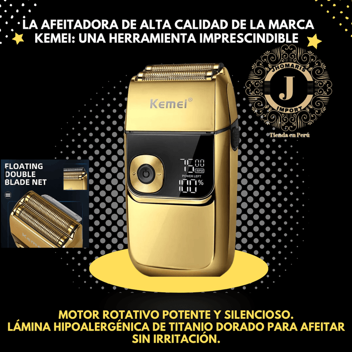 AFEITADORA SHAVER 2 EN 1, CON PATILLERO Y PANTALLA DIGITAL. - jhomaris import