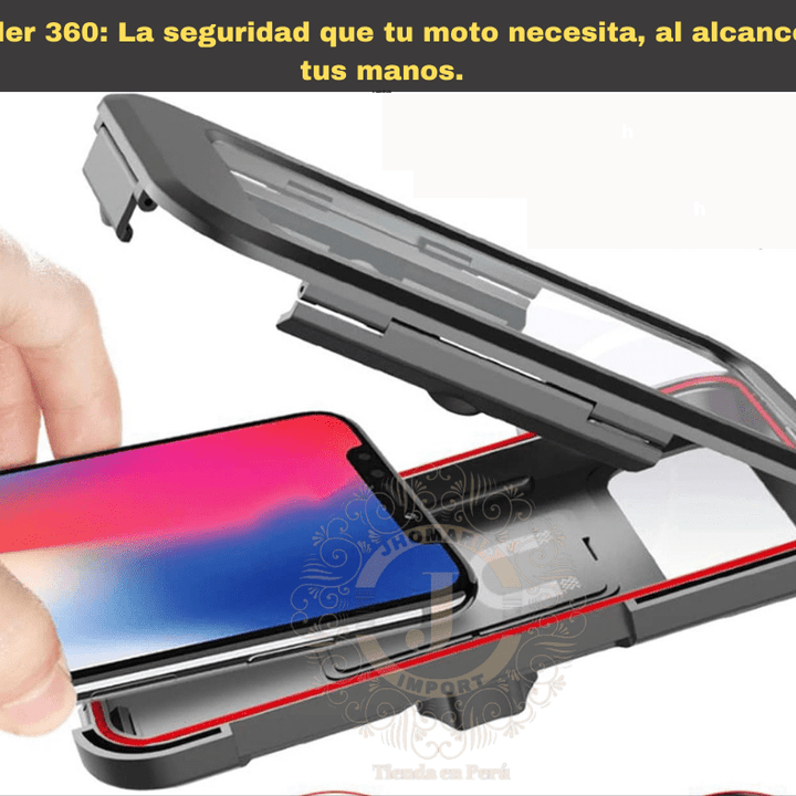 SOPORTE IMPERMEABLE 360° PARA TELEFONO CELULAR PARA MOTOCICLETAS. - jhomaris import
