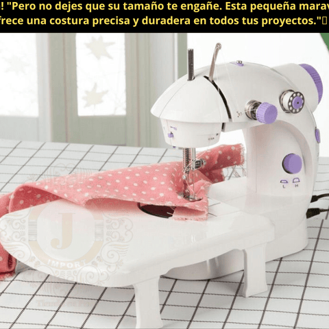 MINI MAQUINA DE COSER PORTATIL MULTIFUNCIONAL CON TABLERO - jhomaris import