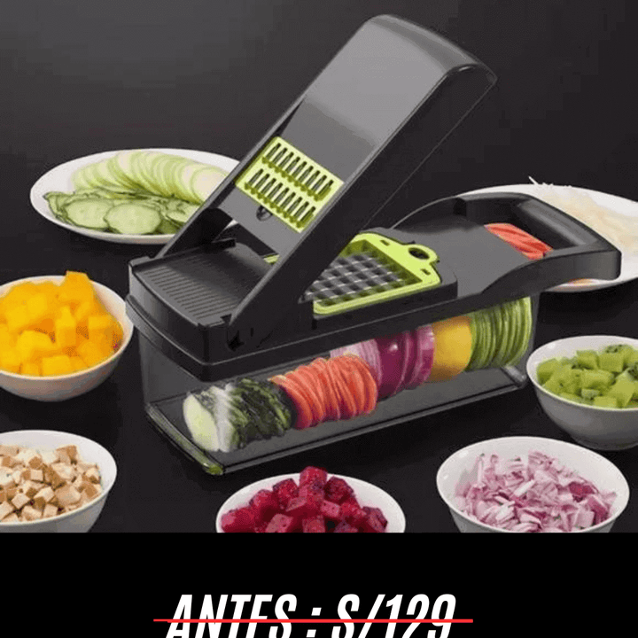 Picador Multifuncional de Frutas y Verduras - jhomaris import