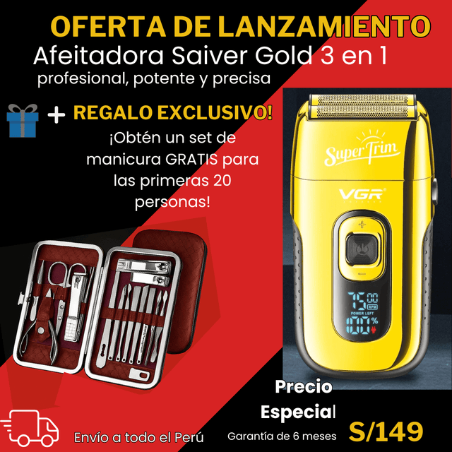 AFEITADORA SHAVER GOLD 332