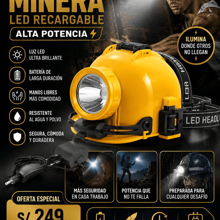 KL12 Pro™ | Lámpara Minera LED Recargable