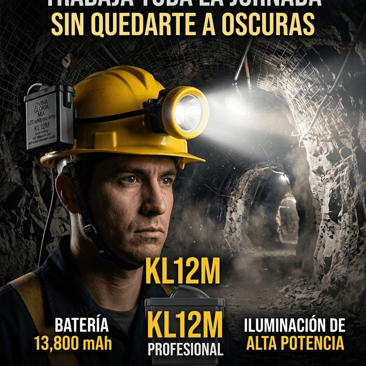 KL12 Pro™ | Lámpara Minera LED Recargable