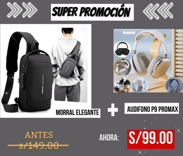 MORRAL ELEGANTE PREMIUM CON ENTRADA USB - jhomaris import