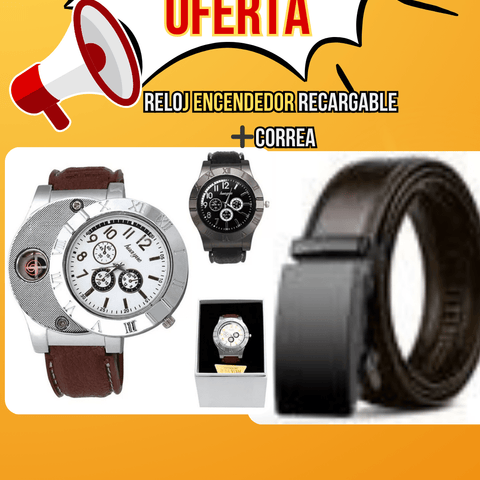 Reloj Encendedor Electrónico Recargable - jhomaris import