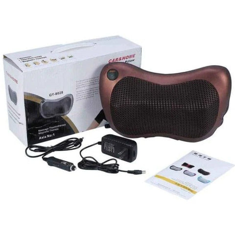 Almohada Masajeador Cuello Cervical 12v 220v Auto Casa - jhomaris import
