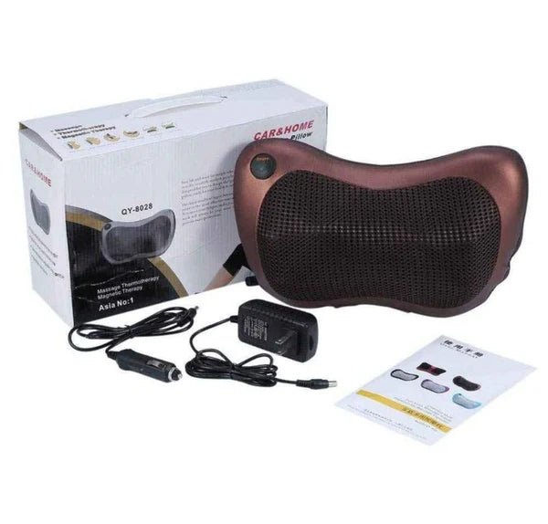 Almohada Masajeador Cuello Cervical 12v 220v Auto Casa - jhomaris import