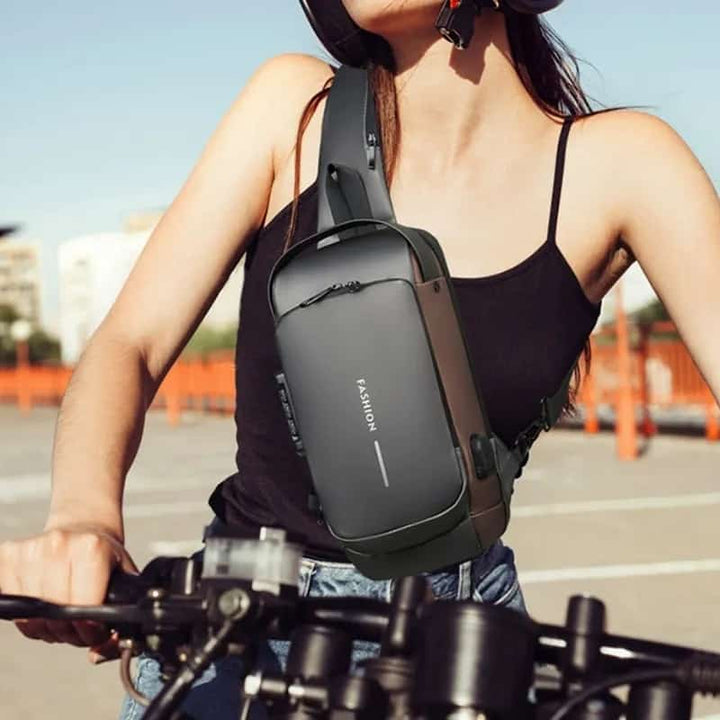 MORRAL ELEGANTE PREMIUM CON ENTRADA USB - jhomaris import