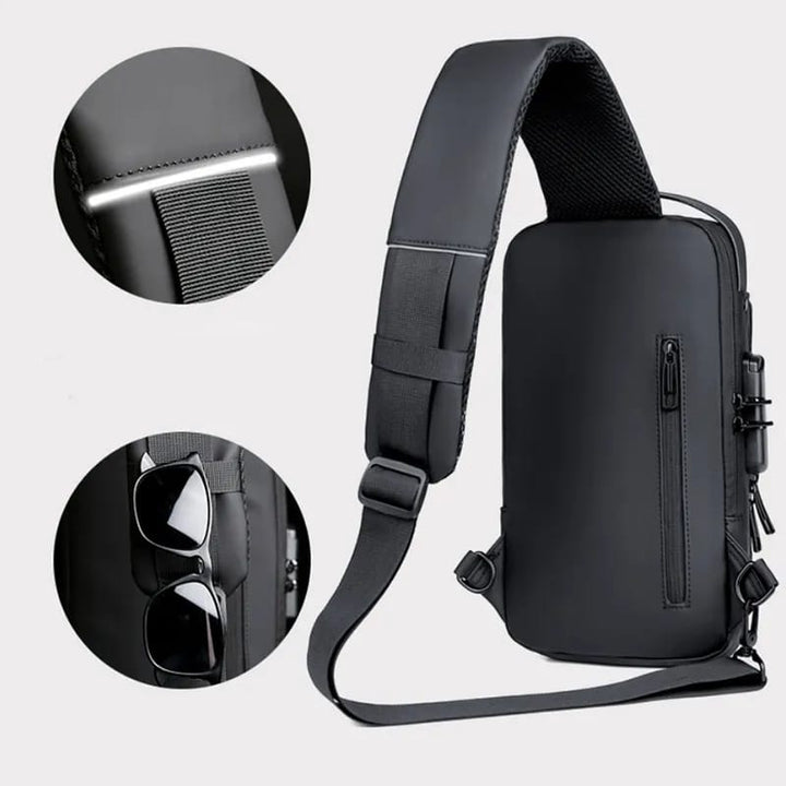 MORRAL ELEGANTE PREMIUM CON ENTRADA USB - jhomaris import